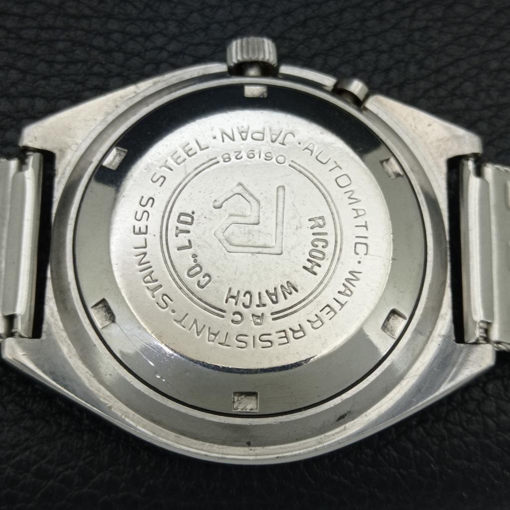 VINTAGE RICOH R31 AUTOMATIC JAPAN MENS BLUE COLOR DIAL WATCH a707622-1