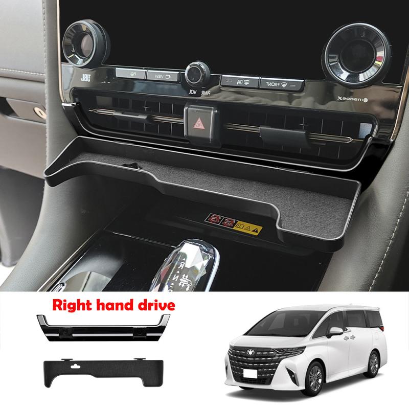 LHD RHD Для Toyota Alphard Vellfire 40 Серии 2024 ABS Центральная консоль вентиляционное отверстие лоток паллетная картодержатель держатель телефона крышка