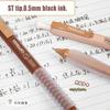 5PCS/Set Press Type Pocket Pen Soft Grip Ballpoint Pen High Quality Office Signature Pen  Students
