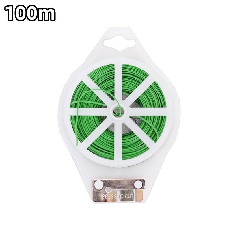 Plastic Steel Twist Tie Multifunctional Sturdy 1 Roll 100M Reusable for Home Office Cable Organizing Garden Use