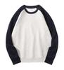Japan-Korea Bestseller Women's Color Block Raglan Long Sleeve Sweatshirt - Lightweight, Casual Spring/Autumn Jacket