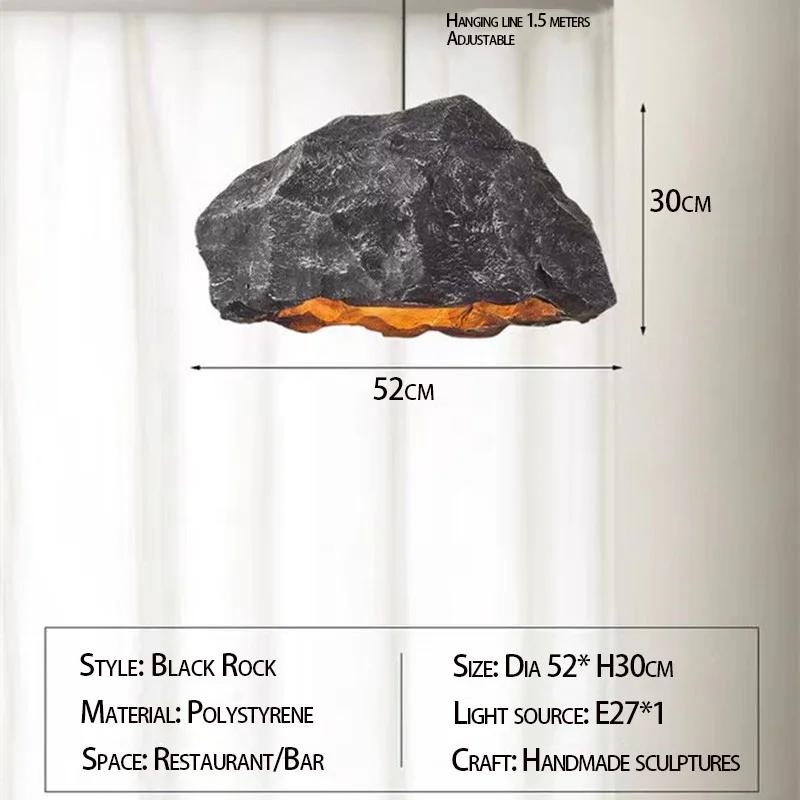 Люстра в стиле ваби-саби, творческая личность, ресторан, бар, лампа, микроцемент, дизайнерская люстра для гостиной в домашнем стиле