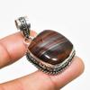 Ювелирный кулон ручной работы с железным тигровым глазом, посеребренный 925 пробы, 1,51 дюйма