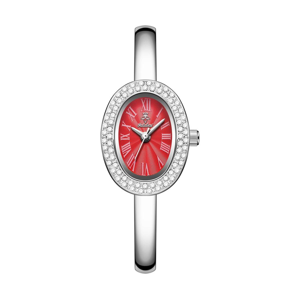 YaLaLuSi Stylish Women's Bracelet Watch: A Simple Elegant Water-Resistant Quartz Timepiece Reloj Mujer Watch for Ladies