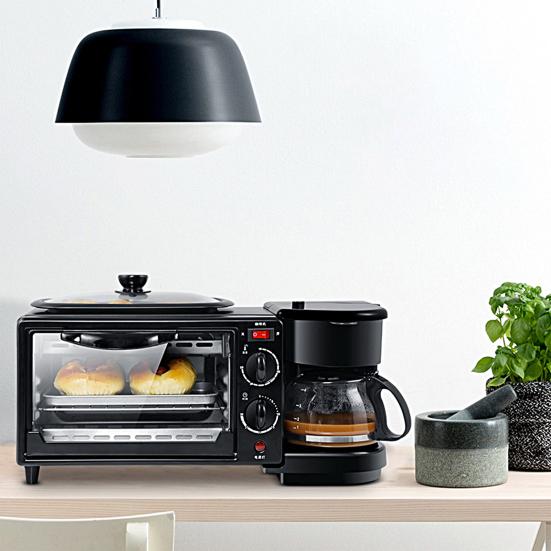 1 комплект, электрическая машина для завтрака, 3-в-1, сейф, 220 В, тостер с двойной нагревательной трубкой, товары для дома