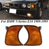 Автомобильный передний боковой угловой фонарь для BMW 5-Series E34 1989-1995 гг. Индикатор поворота Угловой указатель поворота 63131384033 63131384034