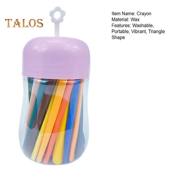 12/24/36 шт. цветных мелков для малышей, моющиеся треугольные мелки для детей от 4 до 8 лет, безопасный набор для раскрашивания для малышей