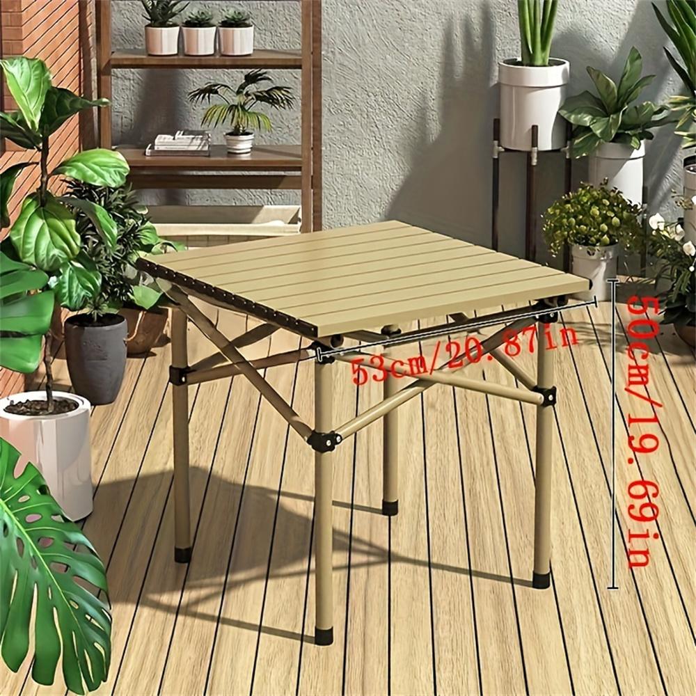 Боковой столик для кемпинга, маленький складной стол с сумкой для хранения, портативный складной алюминиевый боковой столик для пикника и палатки для улицы