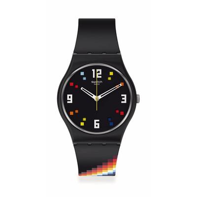 Смотреть ЧЕРНЫЕ КВАДРАТНЫЕ ЧАСЫ МАРТОВСКОЙ КОЛЛЕКЦИИ SO28B705 Черные [Swatch]