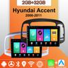 Android Carplay автомобильное радио для Hyundai Accent 2006-2011 мультимедийный проигрыватель головное устройство стерео GPS навигация BT WIFI 2+32 ГБ