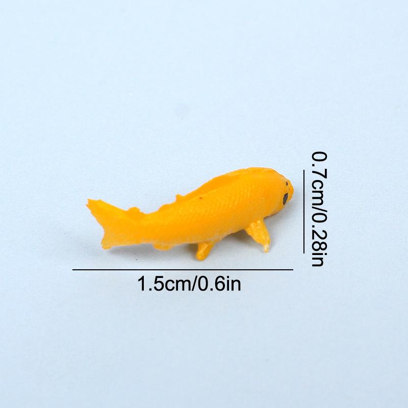 1Pcs Mini Simulation Fish Carp Toy Ornaments Animal Model Mini Goldfish DIY Decorative Doll Home Decoration