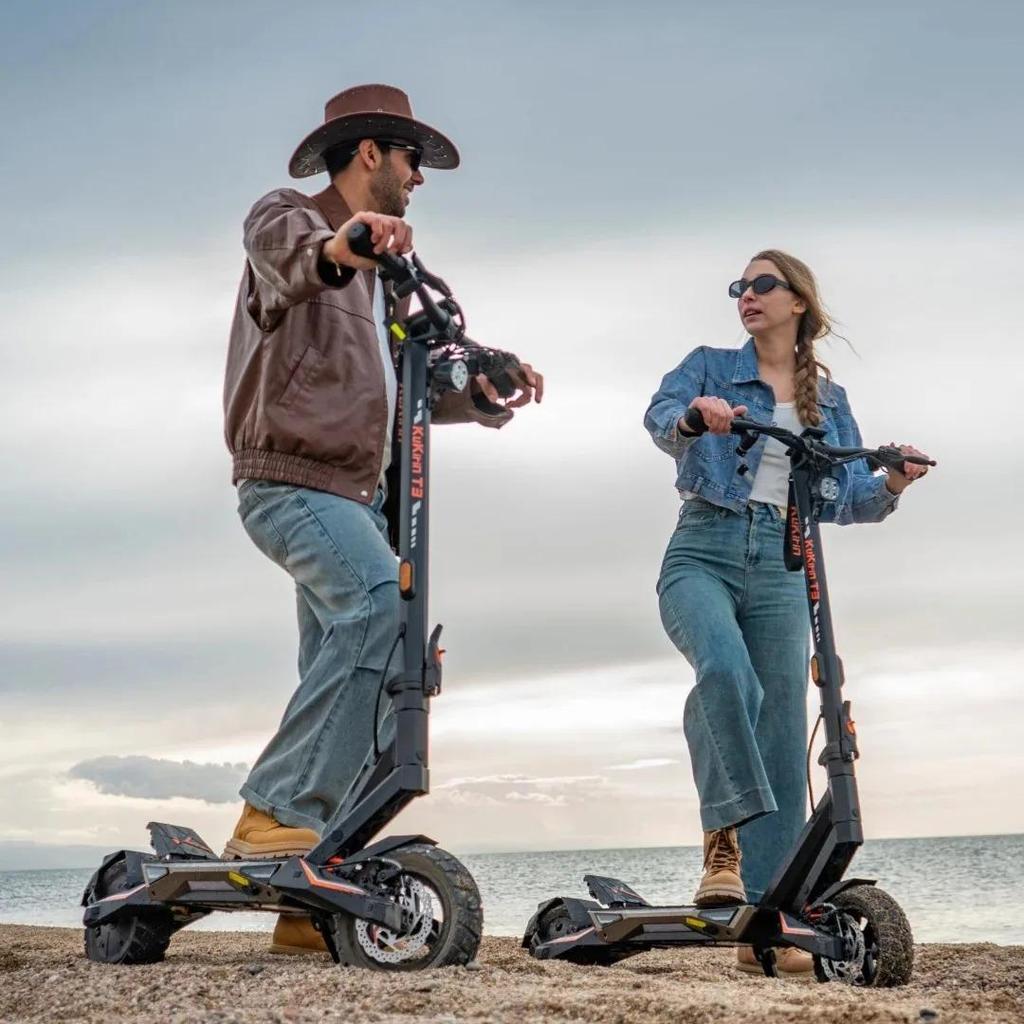 KuKirin T3 Foldable Electric Scooter 800W Brushless Motor 48V 15.6Ah 58KM Long Range 10" All-Terrain Off-Road E-Scooter
