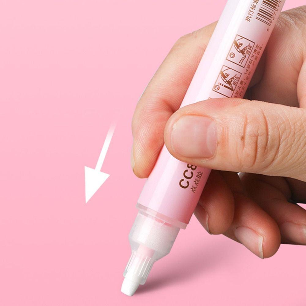 High Viscosity Liquid Glue Stick Pen Shape Double Sided Adhesive High Quality Dot Glue Pen Student
