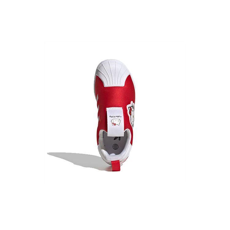 Кроссовки Hello Kitty x adidas Superstar 360 C Ярко-красные Детские Облачно-белые Основной черный GY9211