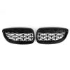 Front Kidney Grille Grill Fit BMW 2007-2010 E92 E93 328i 335i 2DR Meteor Black