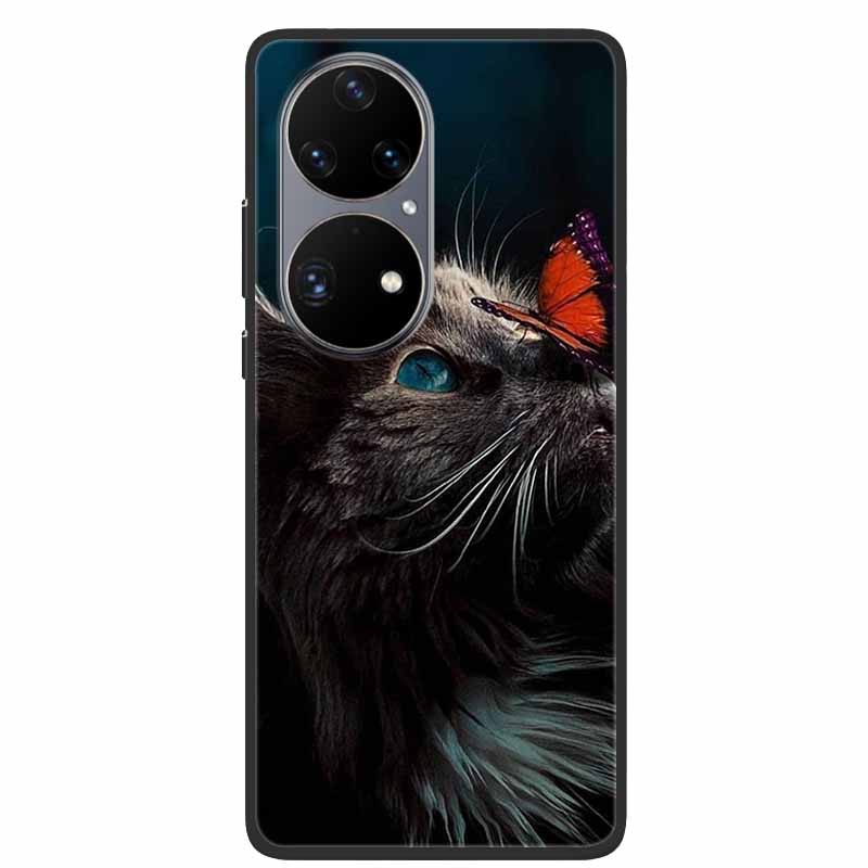 Чехол для телефона Huawei P50 Pro Чехол Мягкий Силикон Крутой coque Для Huawei P50Pro P50 Pro 5G Задние Чехлы P 50 Pro Модный TPU Fundas