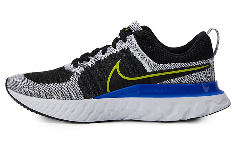 Nike React Infinity Run Flyknit 2 Черный Белый Гонщик Синий Кибер CT2357-100