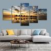 5Pcs Camel Beach Seaside Modern Canvas Picture Wall Art HD Print Poster Home Decor Room Decor Paintings Abstract Pictures