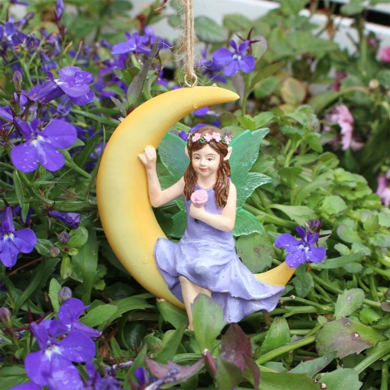 Resin Elf Sculptures Realistic Swing Figurines for Home and Outdoor Garden Patios Decors