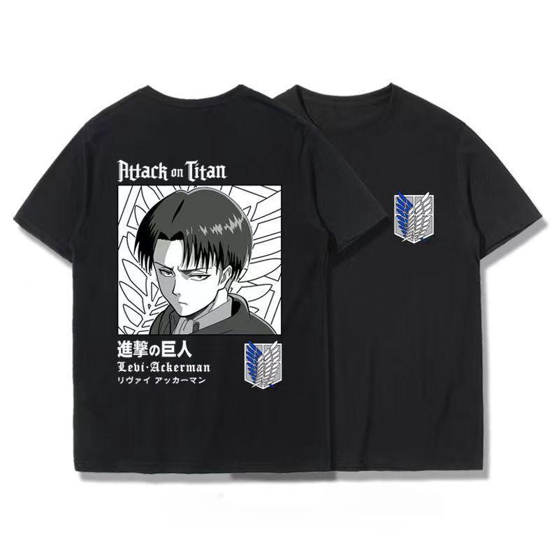 Japanese Anime T Shirt Scouting Legion Clothes Shingeki No Kyojin Tee Shirt Attack On Titan Giant Short-sleeve T-shir Men Women