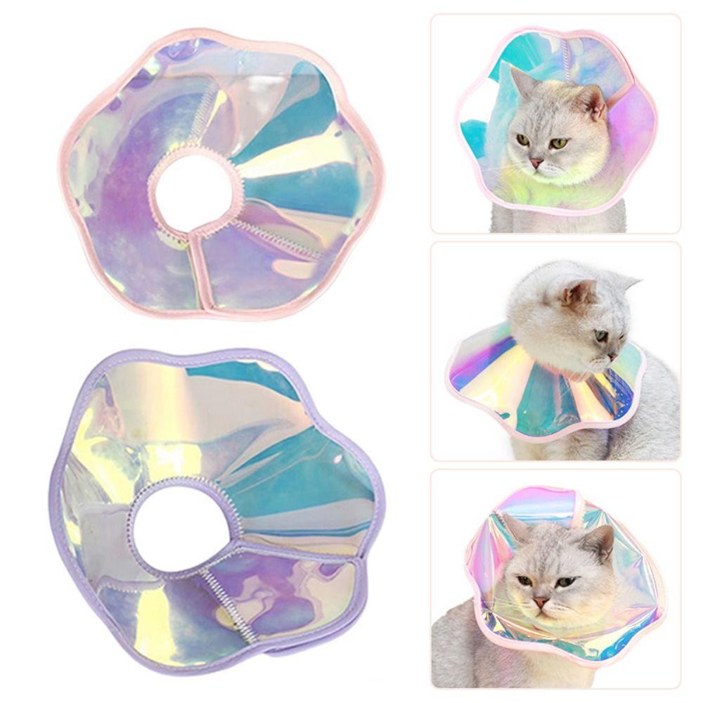 Waterproof Cat Collar PVC Cat Anti-scratching Collar Comfortable Cat Recovery Collar Veterinary
