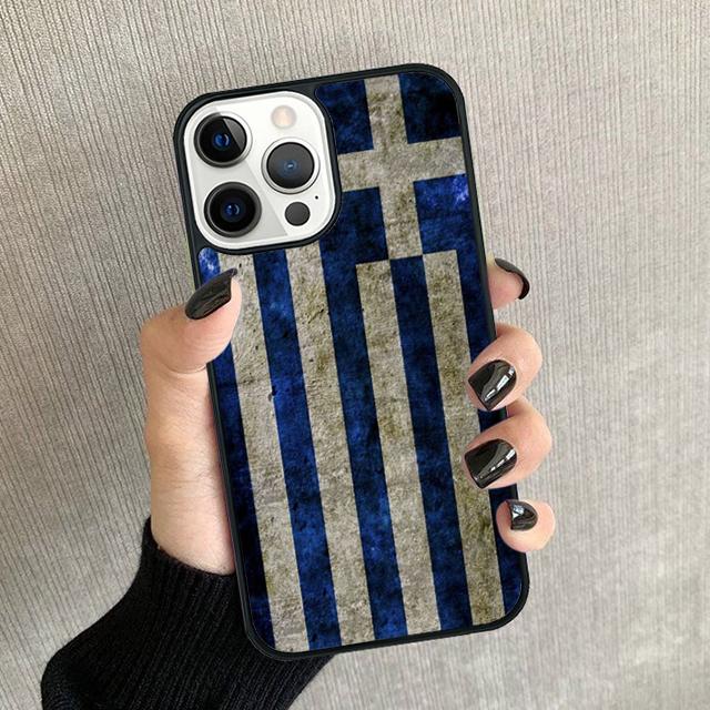 Греция Греческий Флаг Чехол для Телефона Для iPhone 17 Air 15 16 11 12 13 14 Pro Max Чехол Для iPhone 17 Air Max Plus coque Fundas