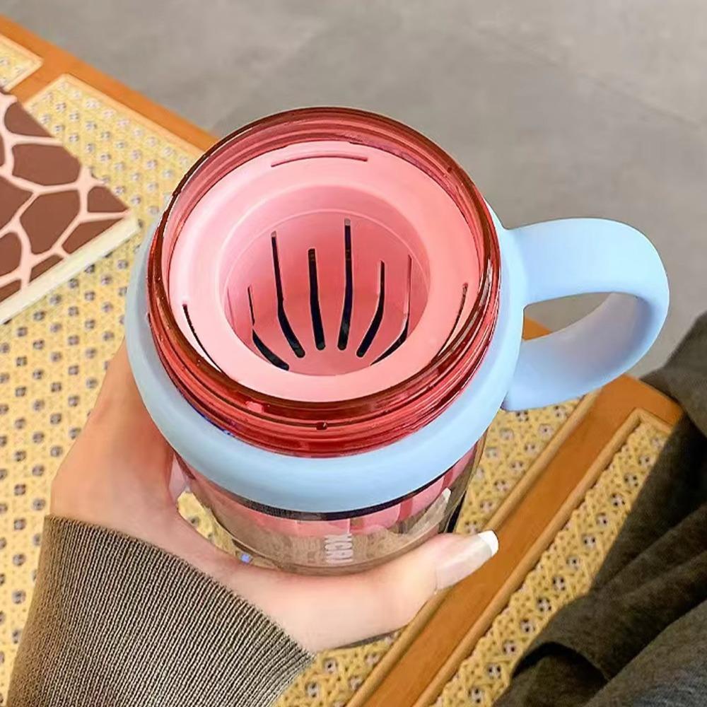 Пластиковая портативная бутылка для воды большой емкости, двойная питьевая кружка для студентов и взрослых, подарок