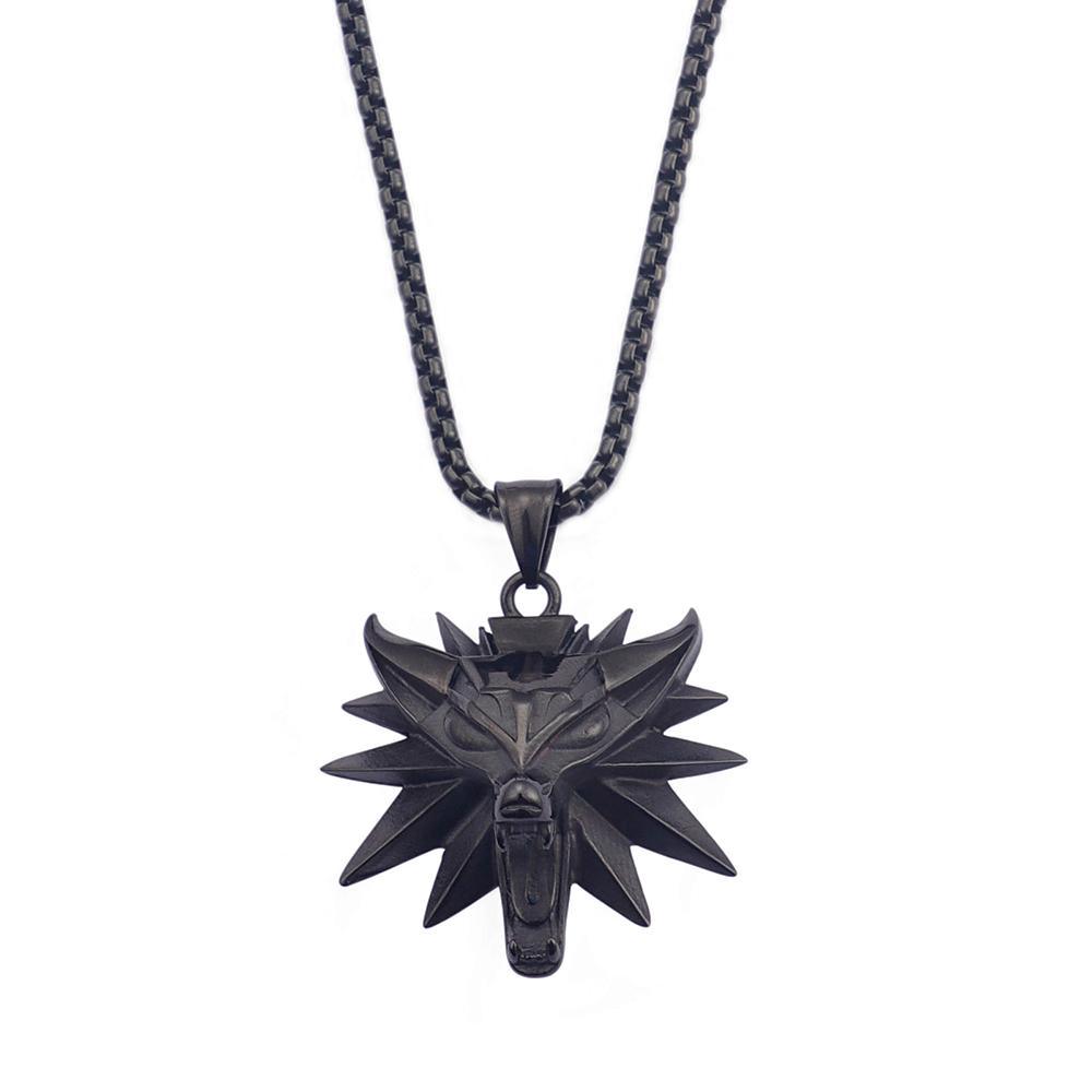 Винтажный кулон из нержавеющей стали в виде головы волка, панк, хип-хоп, Геральт из Ривии, славянские викинги, ожерелья для мужчин и женщин, ювелирные изделия