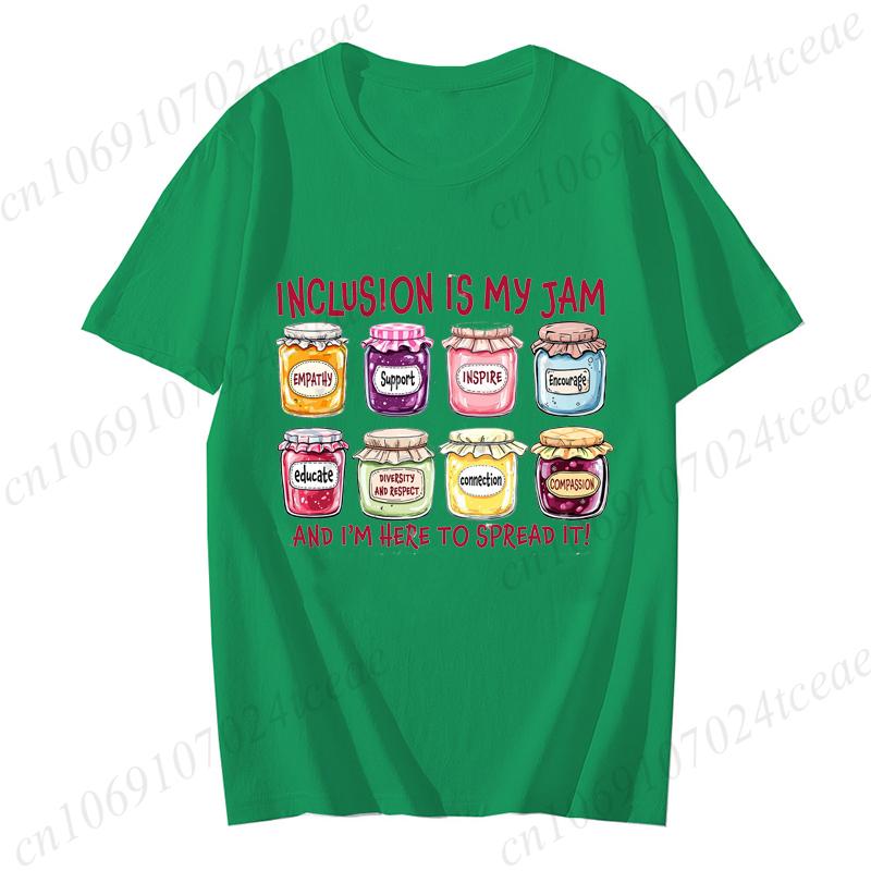 Inclusion Is My Jam Shirt, Neurodiversity Tee, SPED Teacher Gift, Autism Awareness T-shirts, Inclusion Advocate Shirt,unisex Top