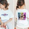 KPOP HuntRX Demon Slayers Футболка детская с коротким рукавом и корейским принтом (Medium / Large)