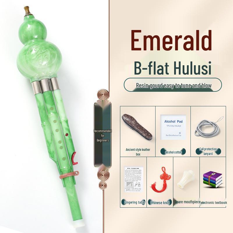 Beginner Hulusi Gourd Flute for Primary School Students - Ethnic B-flat and C Key Musical Instrument