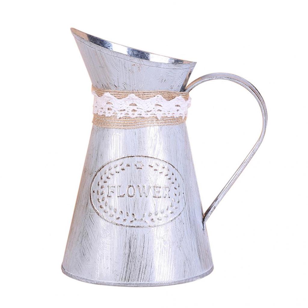 Винтажное Сердце Жестяной Лист Деревенский Кувшин для Цветов Горшок Ведро Свадебный Домашний Декор Отеля KTY