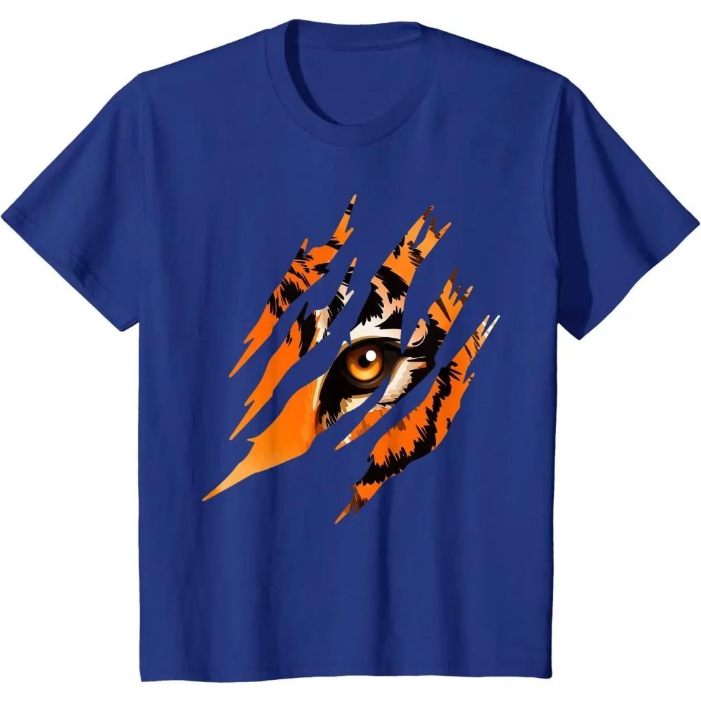 Tiger Eye Safari Zoo Wildlife Animal Zookeeper Costume Gift T-Shirt Streetwear Men Clothing New Arrivals 2023 Men Four Seasons