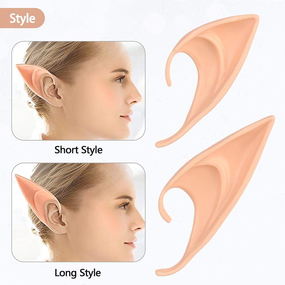 1 Pair Dress Parties Halloween Christmas Fairy Ears Cosplay Lifelike Elf Ears