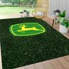 John Deere Logo Carpet Rug Soft Washable Antislip Home Living Room Sofa Mats Personalized Christmas Rug