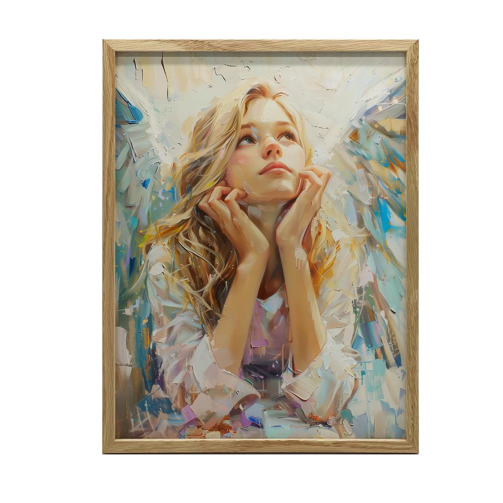 Plakat Niebiańskie Refleksje Plakat Niebiańskie Refleksje, 50X70 Cm, Rama Aluminiowa Czarna, Papier Matowy 230 Gsm