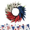Флаг-венок на День Независимости США - Настенное украшение на Национальный день