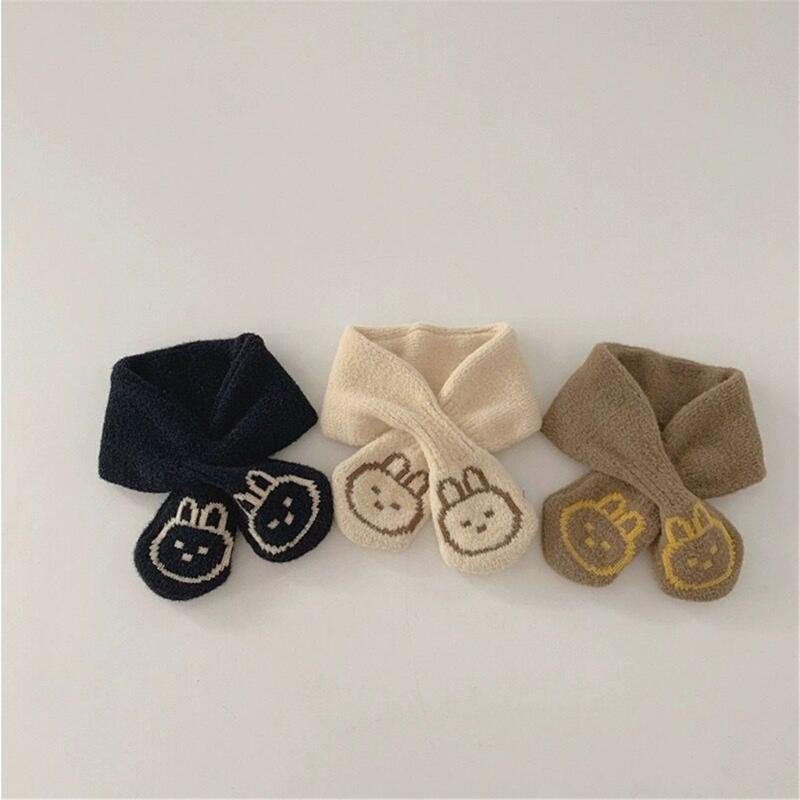 Однотонный детский шарф Детский утеплитель шеи Осень Зима Защита шеи Ветрозащитный платок для мальчиков и девочек от 6 месяцев до 4 лет