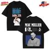 Винтажная футболка Mac Miller, Хип-хоп музыкальная футболка, Унисекс уличная одежда, Подарки для фанатов