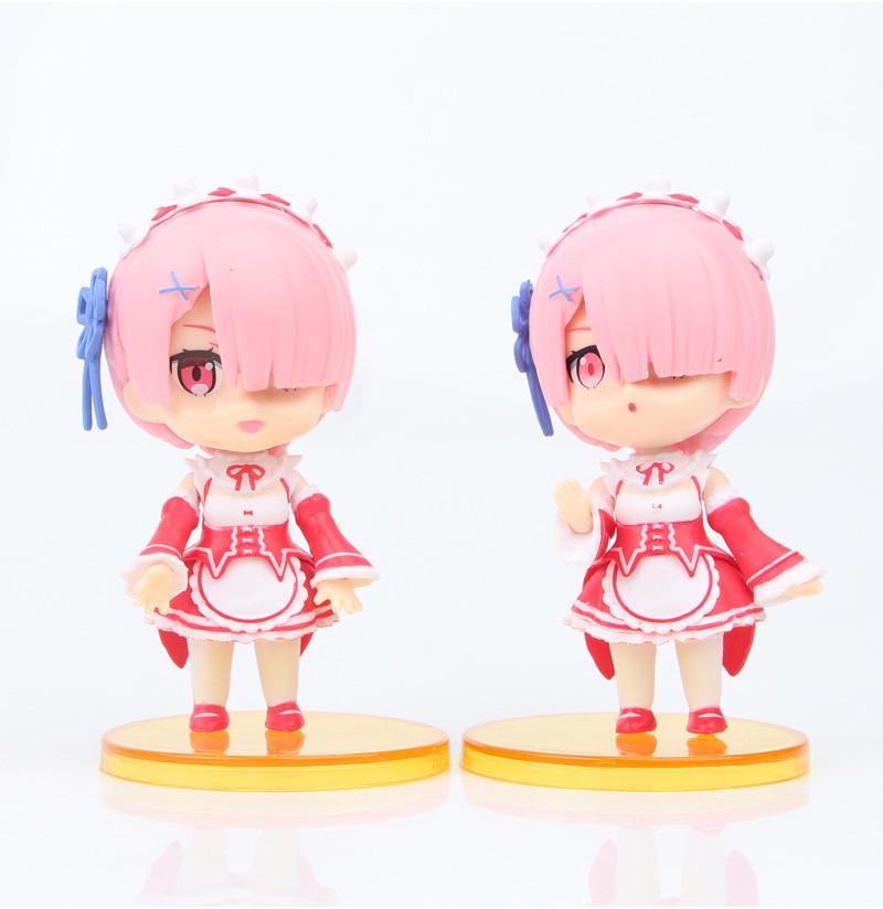 Adorable Pvc Rem Figure Set Six Cute Q Version Models From Re Zero Starting Life In Another World