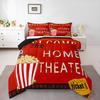 Комплект пододеяльника Homewish на тему кино, Ретро комплект постельного белья, Комплект для спальни с принтом попкорна, Декор комнаты