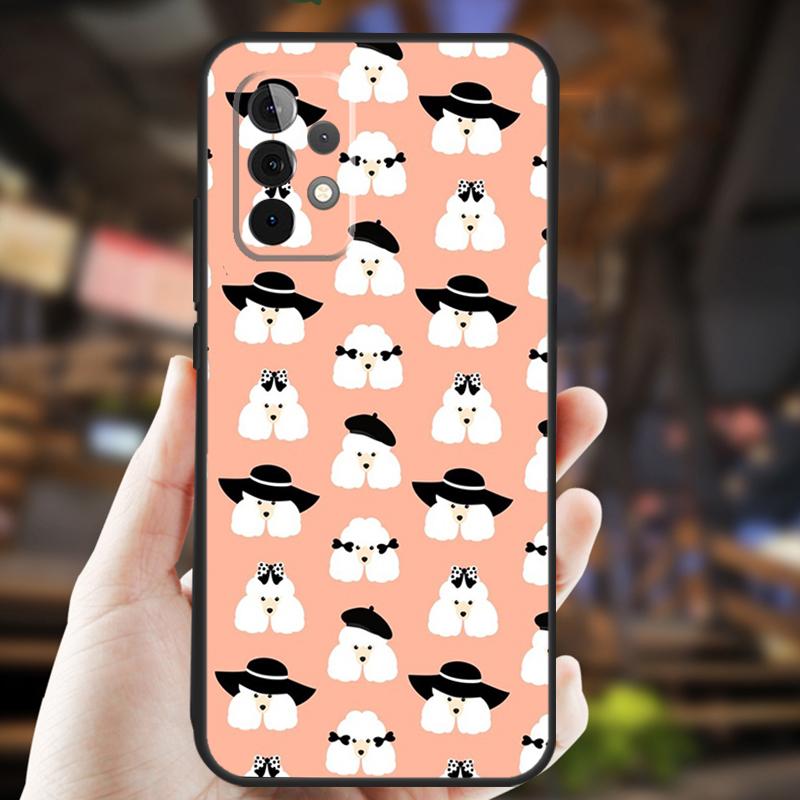 Poodle Dog For Samsung Galaxy A53 A33 A13 A52 A32 A12 A50 A31 A51 A71 A52S A54 A34 A24 A14 Phone Case