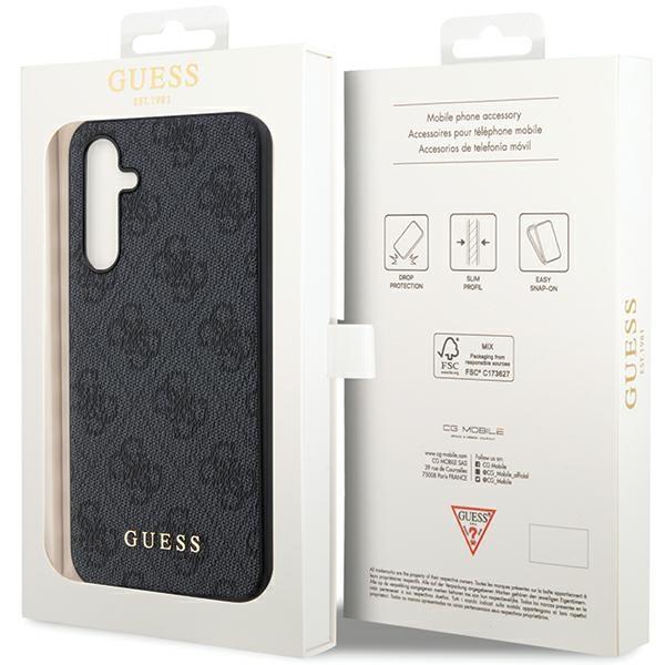 Etui Galaxy S23 Fe Guess - Plecki 4G Metal Gold Logo Szary Case Obudowa