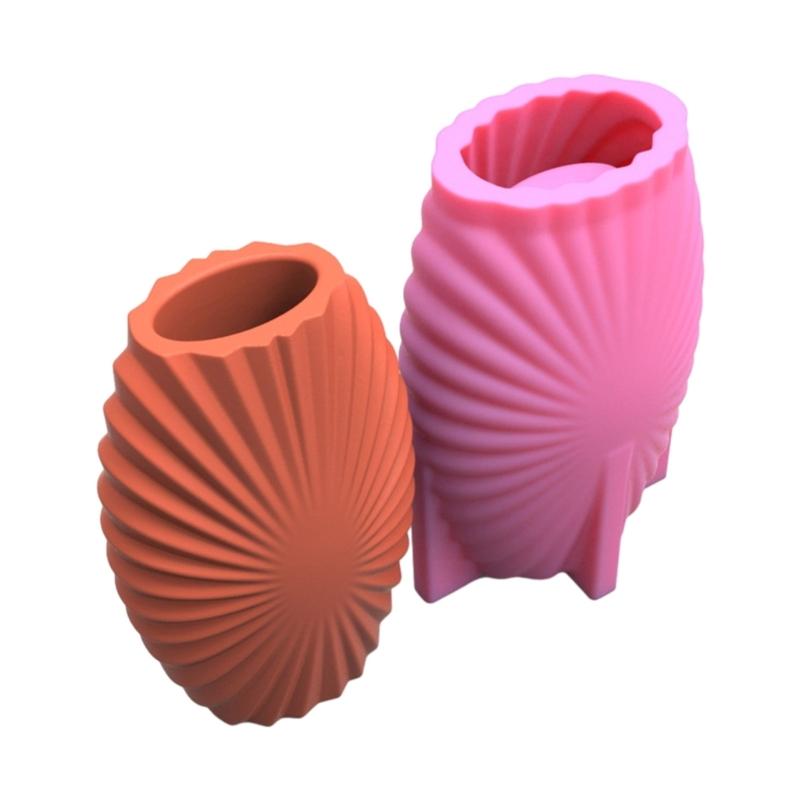 Геометрические 3D полосатые гипсовые силиконовые формы, коробка для хранения, форма для изготовления горшка для суккулентов, цветочный горшок, подсвечник
