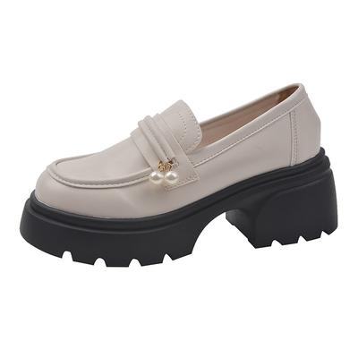 Модная Горячая Распродажа 2025 Обувь Женская Удобная Круглый Носок Женская Обувь Лоферы с Мехом Белые Кроссовки Модные Оксфорды Британский Стиль