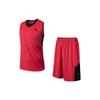 Basketball Series Solid Color Logo Print Basketball Set Men Sportswear Classic-Red 952121210-3