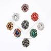 Fashion Alloy Rhinestone Medium Glass Brooch Exquisite High-End Women'S Suit Dress Corsage Jewelry Pin