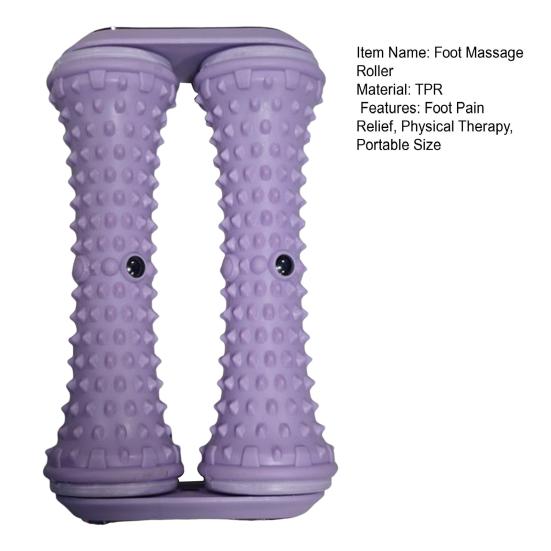 Double-Row Foot Massage Roller Plantar Fasciitis Muscle Sore Foot Arch Pain Relief Deep Tissue Relaxation Physical Therapy Fascia Roller