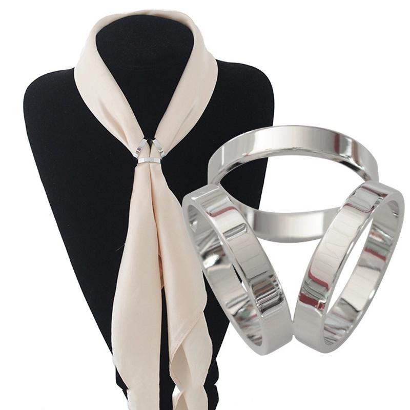 1шт шелковый шарф ювелирные изделия аксессуары пряжка шаль кольцо клип трициклические шарфы пряжка роскошный