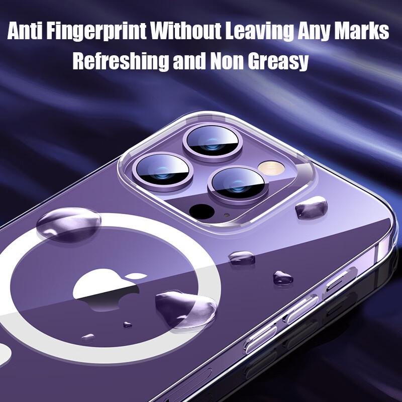 Magsafe Clear Phone Case for IPhone 15 Pro 13 11 12 14 Pro Max Plus 12 13 Mini Wireless Charging Shockproof Back Full Protection Cover